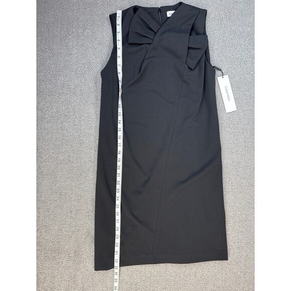 NWT Calvin Klein Dress Career Sleeveless Black Cocktail Evening Size 2 - Picture 6 of 7